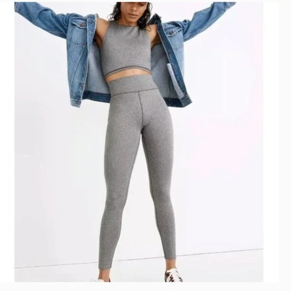 Madewell Women's MWL Form High-Rise 25" Leggings NB877 Grey Size L - Picture 1 of 7